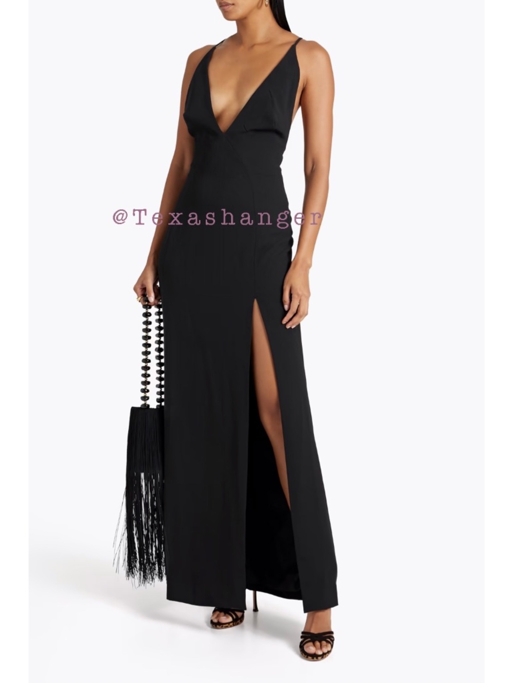 Nicholas the Label NWT Elletra Maxi Dress Size 6 Black